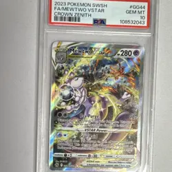 Mewtwo VSTAR Pokemon TCG Crown Zenith GG44/GG70 Ultra Rare Holo PSA 10 - Image 1