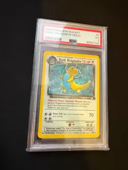 2000 POKEMON ROCKET #5 DARK DRAGONITE-HOLO PSA 3 - Image 1