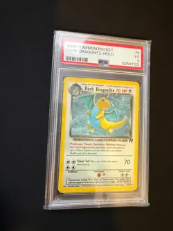 2000 POKEMON ROCKET #5 DARK DRAGONITE-HOLO PSA 3 - Image 4