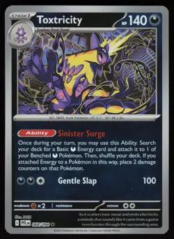 TOXTRICITY 068/094 RARE PHANTASMAL FLAMES POKEMON REVERSE HOLO NM/M - Image 1