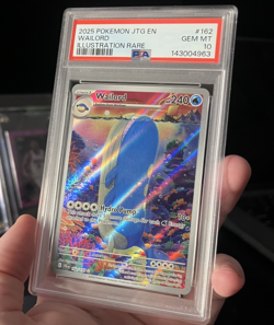 Pokemon Journey Together Wailord 162/159 JTG-EN Illustration Rare - PSA 10 GEM! - Image 1