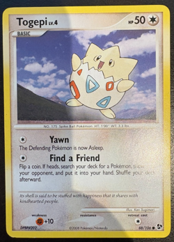 Pokemon TCG Togepi Great Encounters 88/106 Regular LP/MP - Image 1