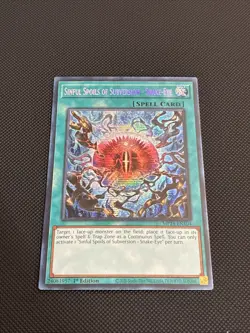 Yugioh Sinful Spoils of Subversion Snake Eye MP24-EN104 Prismatic Secret Rare NM - Image 1