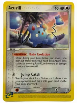 Azurill - 31/100 EX Sandstorm 2003 - E Reader - Pokemon TCG - NM - Image 1