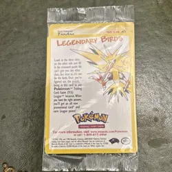 Pokemon Legendary Birds Promo Sealed Pack Wizards of the Coast Zapdos - Image 1