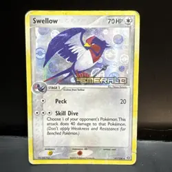 Pokemon Swellow 41/106 Reverse Holo EX Emerald Stamped MP/HP - Image 1