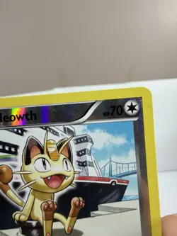 Pokemon Meowth 80/99 Black & White Mirror Reverse Holo - Image 5