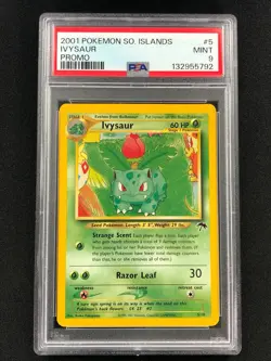 Pokemon 2001 Ivysaur 5/18 Islands Promo PSA 9 Mint - Image 1