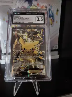Pokemon TCG Pikachu EX Black Star Promo XY124 CGC 3.5 Basic Holo Promo English - Image 1