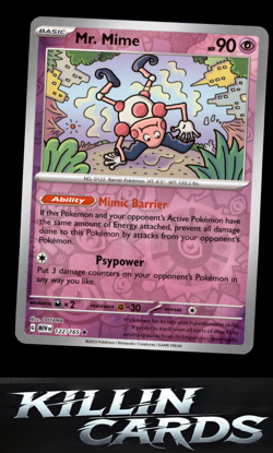 Reverse Holofoil Mr. Mime - 122/165 122/165 Pokemon Rare SV: Scarlet & Violet 15 - Image 1