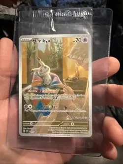 Mimikyu Pokemon Center Sealed Promo 075 Paldean Fates ETB Promo - Image 1