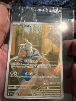 Mimikyu Pokemon Center Sealed Promo 075 Paldean Fates ETB Promo - Image 5