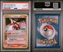 Pokemon Mewtwo EX Delta Species Reverse Holo Rare #12 PSA 8 NM-MT 12/113 low pop - Image 3