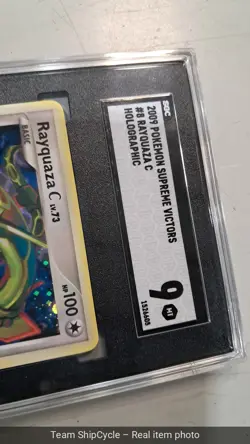 2009 POKEMON SUPREME VICTORS 8 RAYQUAZA C LV73 SGC 9 PSA 9 BCCG MT G2U - Image 5