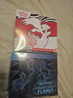 Pokemon Sealed White Flare ETB & Phantasmal Flames ETB Lot (2) - Image 1