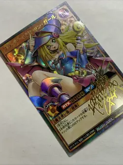 Dark Magician Girl Yugioh Waifu Card Foil Anime Collector Rare Signature Rush NM - Image 4