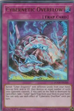 Cybernetic Overflow - DUOV-EN100 - Ultra Rare - 1st Edition - Yugioh - Image 1