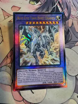 Yugioh Asian English ES01-AE020 Blue-Eyes Twin Burst Dragon Ultimate rare NM - Image 3