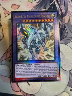 Yugioh Asian English ES01-AE020 Blue-Eyes Twin Burst Dragon Ultimate rare NM - Image 5