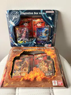 One Piece TCG Illustration Box Vol.5 and Vol.6 New Sealed Bundle Eng Version - Image 1