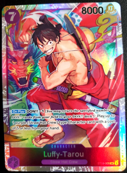 Luffy Tarou ST18-005 SR ONE PIECE Card Game NM Purple Starter Deck 18 NM - Image 1