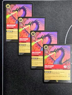 4X Maleficent - Monstrous Dragon (Store Champ Participant) 4 Disney Lorcana - Image 1