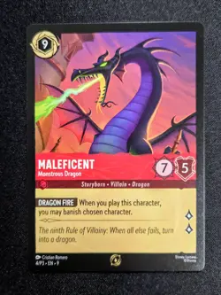 4X Maleficent - Monstrous Dragon (Store Champ Participant) 4 Disney Lorcana - Image 2