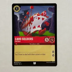 Card Soldiers 105/204 Disney Lorcana Rise of the Floodborn Regular Uncommon NM - Image 1