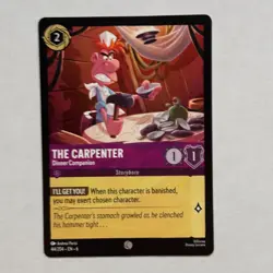 The Carpenter 44/204 Disney Lorcana Azurite Sea Regular Common Card NM - Image 1