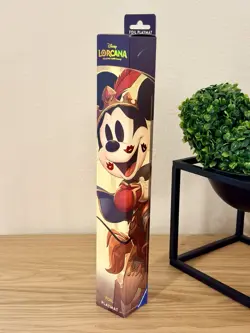 Disney Lorcana Parks Exclusive Mickey & Minnie Iconic Art Foil Playmat Sealed - Image 1