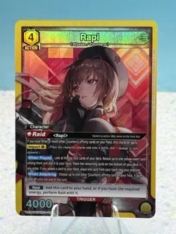 Union Arena CCG Nikke Rapi Ue14BT/NIK-1-106 Super Rare - Image 1