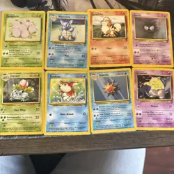 pokemon lot 8cards, Vintage, Rare, Base set 2 Wartortle, Gastly, Ivysaur - Image 1