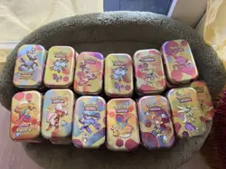 50x *EMPTY* Pokemon 151 FULL Mini Tin Set - Including ART Card. NO PACKS! - Image 1