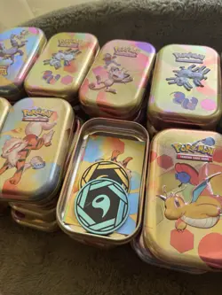 50x *EMPTY* Pokemon 151 FULL Mini Tin Set - Including ART Card. NO PACKS! - Image 2