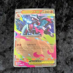 Mega Charizard X ex 029 Promo Card Me02: Phantasmal Flames (NM/M) Black ⭐ - Image 2