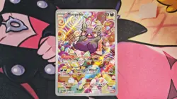 Pokemon TCG Morpeko Full Art Holo Illustration Rare Card 206/182 Paradox Rift NM - Image 1