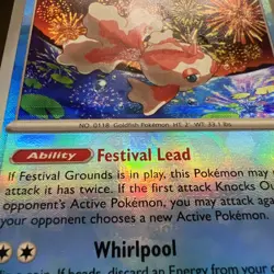 MISPRINT Masterball Goldeen Pokemon Card - Misaligned Texture Error - Image 3