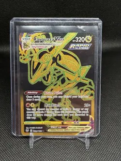 Pokemon Silver Tempest Rayquaza VMAX TG29/TG30 Secret Rare Black Gold Card - Image 1