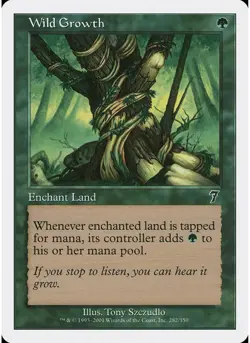 Wild Growth 282 MTG NM - 7th Edition - Image 1