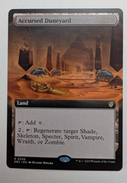 MTG - Accursed Duneyard - DRC - R - Ext Art - 36 - Image 1
