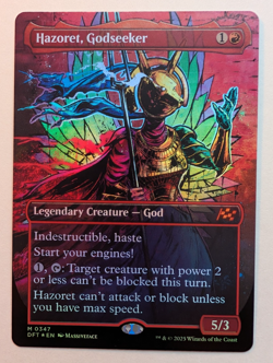 MTG - Hazoret, Godseeker - DFT - M - Borderless Foil - 347 - Image 1