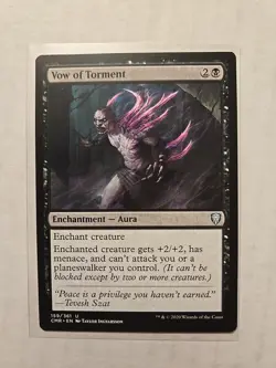 Vow of Torment - Commander Legends - LP - Uncommon - Aura - Image 1
