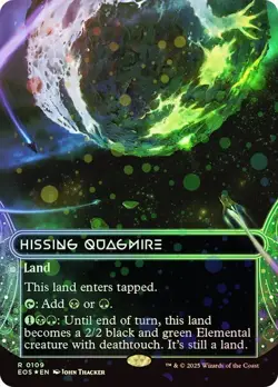 MTG - Hissing Quagmire - Galaxy Foil - Borderless - EOE - Magic the Gathering - Image 1
