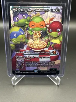 Michelangelo, Weirdness to 11 (Showcase) (Foil) - Teenage Mutant Ninja Turtles - Image 1