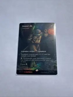 Donnie's Bo - Shadowspear (Borderless) FOIL Teenage Mutant Ninja Turtles MTG - Image 1