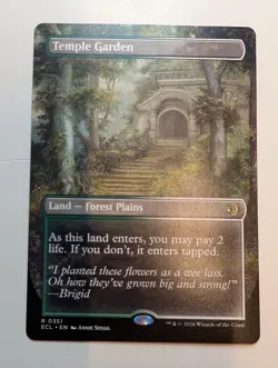 MTG - Temple Garden - ECL - R - Borderless - 351 - Image 2