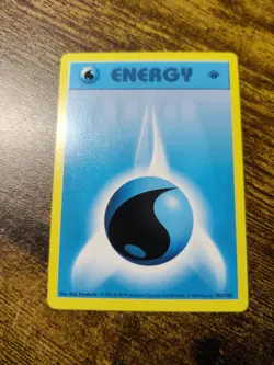 Pokemon TCG Basic Water Energy 1st Edition Base Set Mint - Image 1