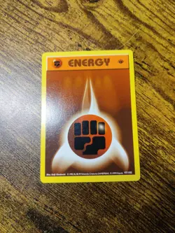 Pokemon TCG Fighting Energy Base Set 1st Edition Shadowless Card 97/102 NM + - Image 2