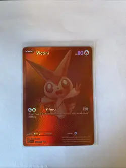 Pokemon TCG Victini Red Full Art Holo 171/086 Black Bolt NM/MT English - Image 1