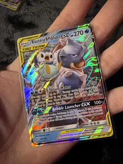 Pokemon TCG Blastoise & Piplup GX Tag Team Cosmic Eclipse 38/236 - Image 3